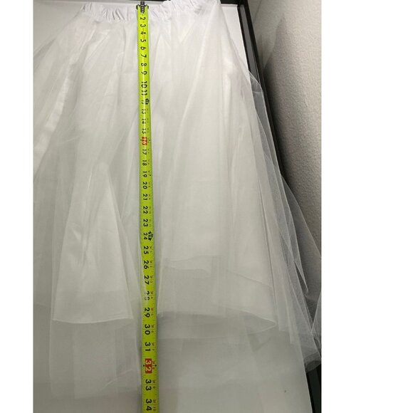 Imperial High waist elastic Tulle Mesh Midi Pleated Tutu Skirt Size Small - Picture 8 of 13